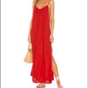 Indah Red Maxi Dress